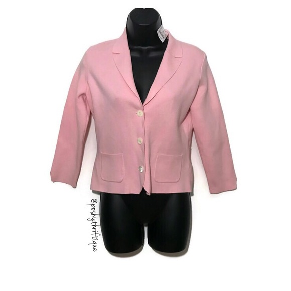 J. Crew Jackets & Blazers - 🌸 NWT JCrew Pink Blazer Cardigan Soft Knit